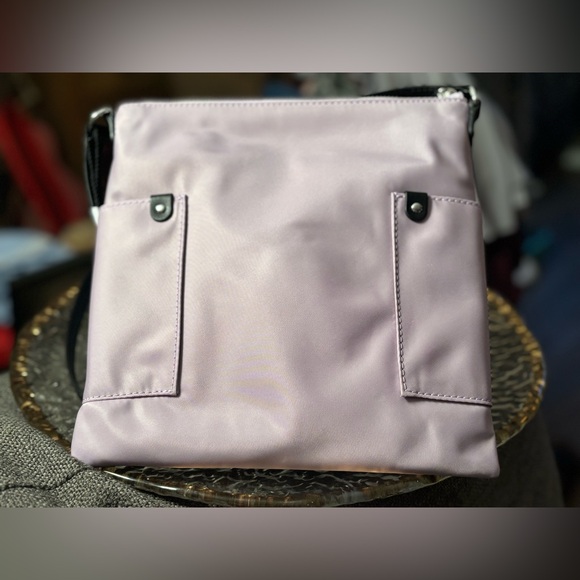 NWT Marc Jacobs Wisteria Lavender Nylon Crossbody Bag • Adjustable Black Strap - Picture 11 of 16